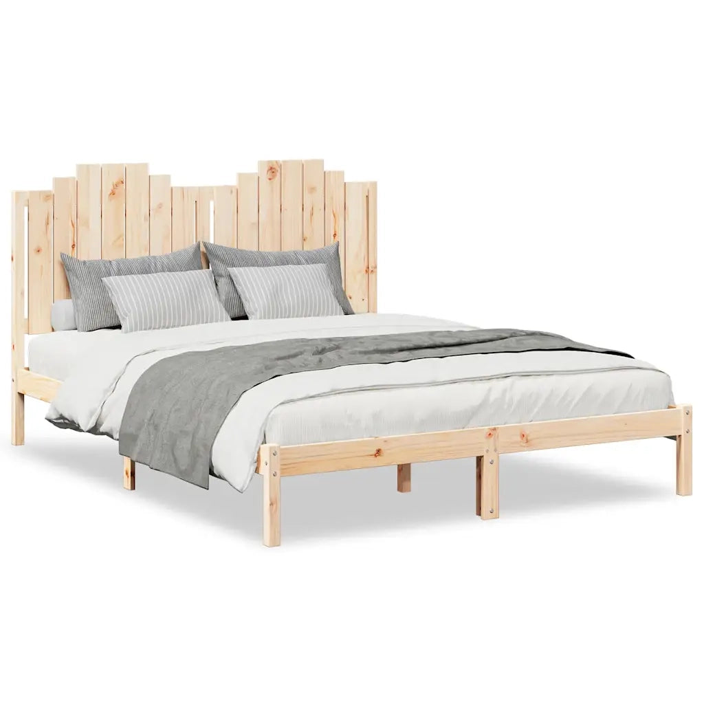 Giroletto Extra Lungo senza Materasso-Struttura Letto 160x220 cm Legno Massello 115310
