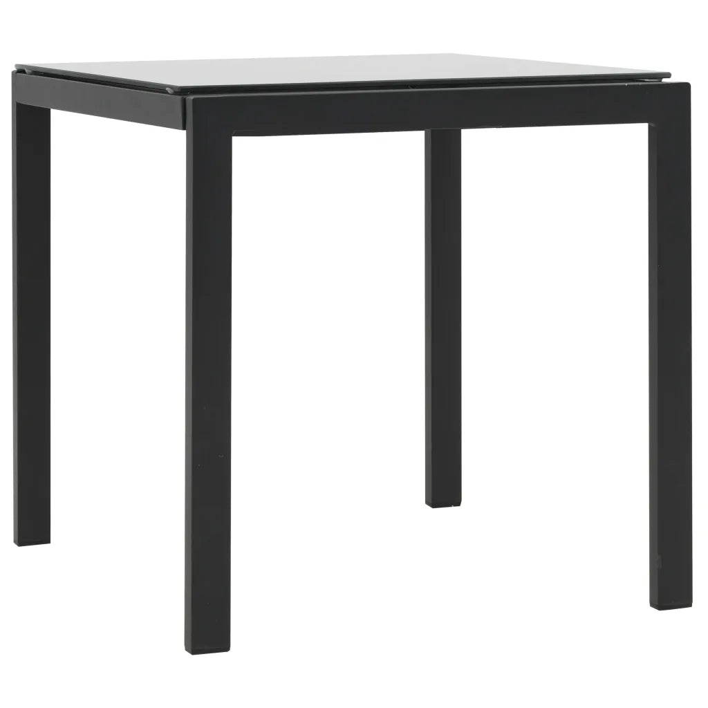 Lettini Prendisole 2 pz | Sdraio da giardino | Lettino da sole e Tavolo in Polyrattan e Textilene Nero