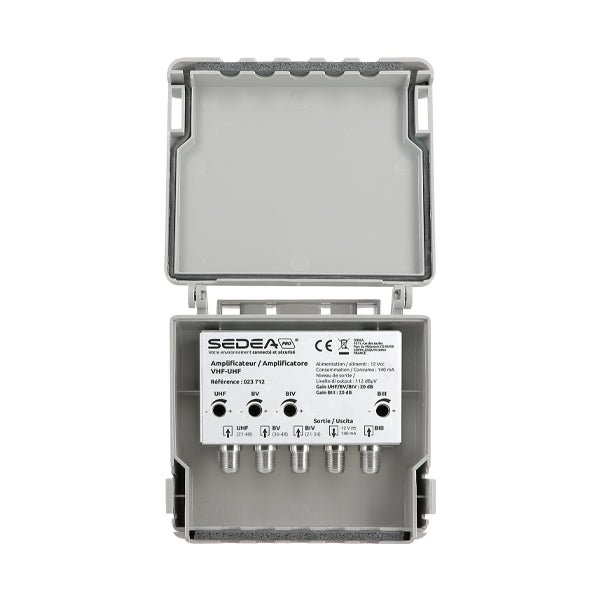023712 Amplificatore VHF UHF | 4 voci | 20dB