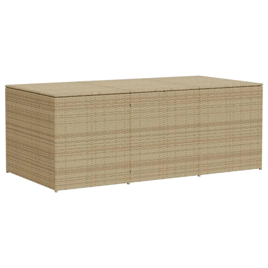 Contenitore da Giardino Beige Misto 984L in Polyrattan 365335