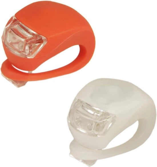 Set di luci LED per bicicletta a LED bianco e rosso - Bicicletta - Luci - Lampada - Lampada posteriore - Lampada anteriore - Sicurezza - Illuminazione