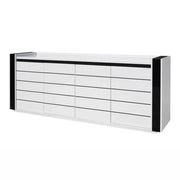 Buffet LINA bianco e nero con LED – 220 x 87 x 50 cm