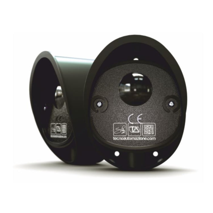 COPPIA DI FOTOCELLULE OVALE DA INCASSO AD INFRAROSSI 12/24V AC/DC 100 M FTCCX5T