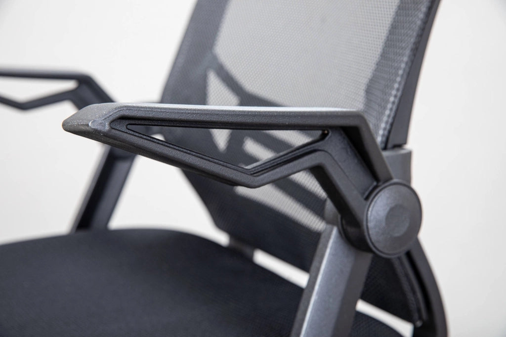 Poltrona da Ufficio Bucciano, Sedia con Ruote Regolabile, Nero