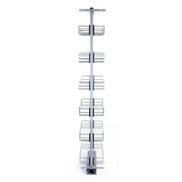 Colonna Estraibile da Cucina in Acciaio Inossidabile con 6 Cestelli 170-195cm