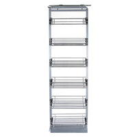 Colonna Estraibile da Cucina in Acciaio Inossidabile con 6 Cestelli 170-195cm