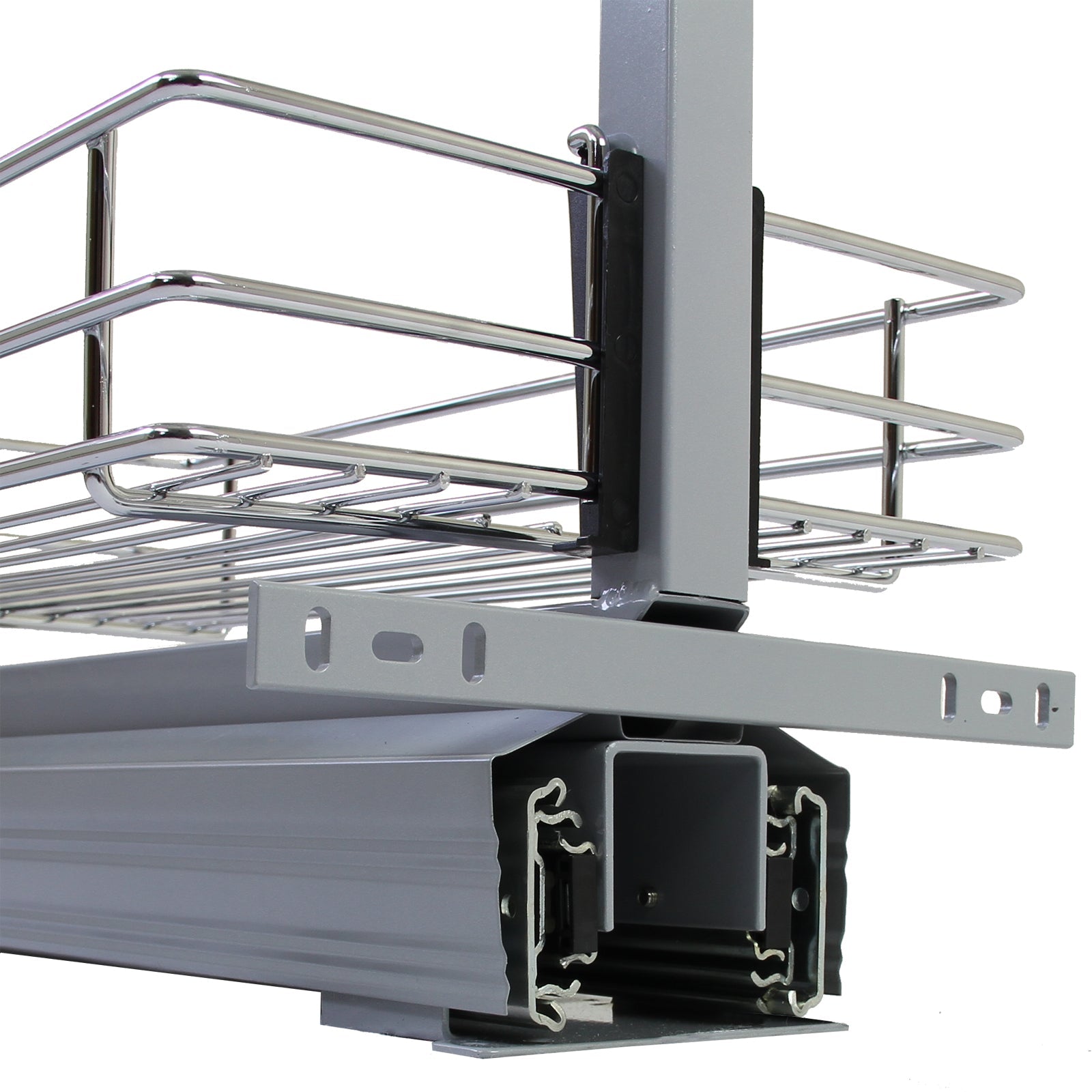 Colonna Estraibile da Cucina in Acciaio Inossidabile con 6 Cestelli 190-220cm