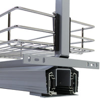 Colonna Estraibile da Cucina in Acciaio Inossidabile con 6 Cestelli 190-220cm