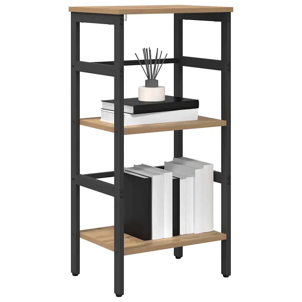 Libreria-Scaffale per Libri-Mobile di Stoccaggio Rovere artigianale 40 x 29,5 x 81 cm Legno multistrato