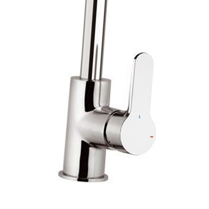 Rubinetto lavello con canna corta a u, risparmio energetico e idrico - serie winner eco