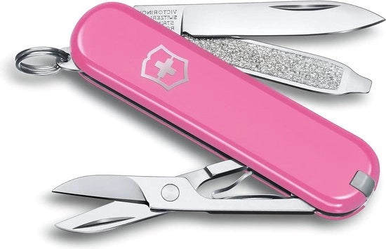 Taschenmesser Classico a 7 Funzioni con Lama, Forbici, Limette - Piccolo Scatola Cherry Blossom 58 mm