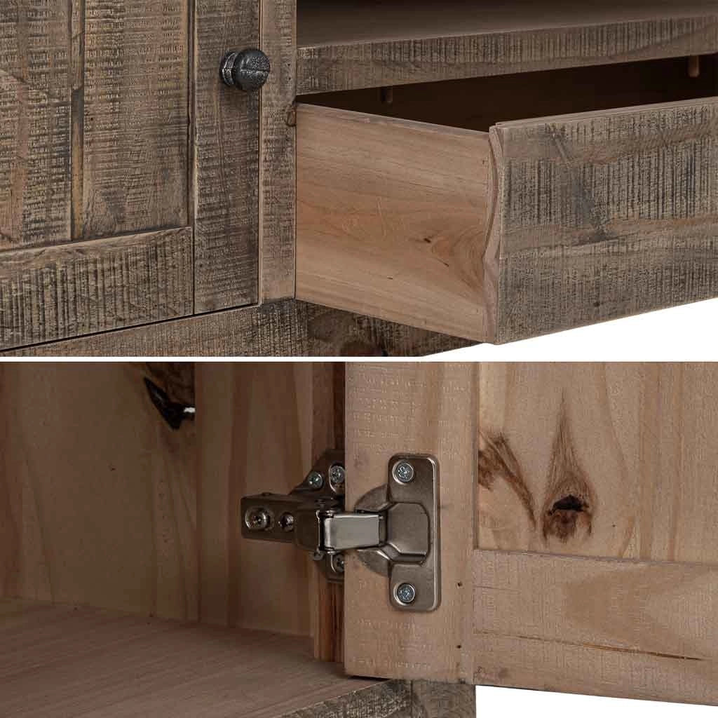 Mobiletto basso in legno marrone 160x40x46,5h cm