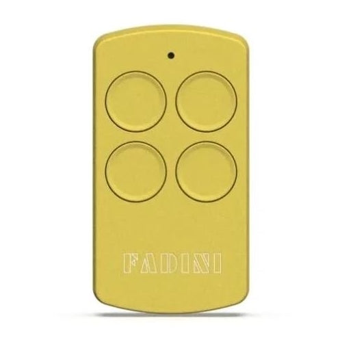 TELECOMANDO TRASMETTITORE GIALLO FADINI DIVO 71 4 CANALI ORIGINALE 433.92
