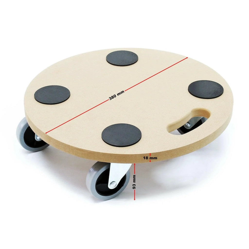 Carrello di trasporto con ruote per pannelli di mobili in MDF da 38 cm capacità 250 kg 16_0000765