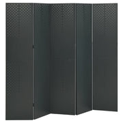 Paravento a 5 Pannelli Antracite 200x180 cm in Acciaio cod mxl 60930