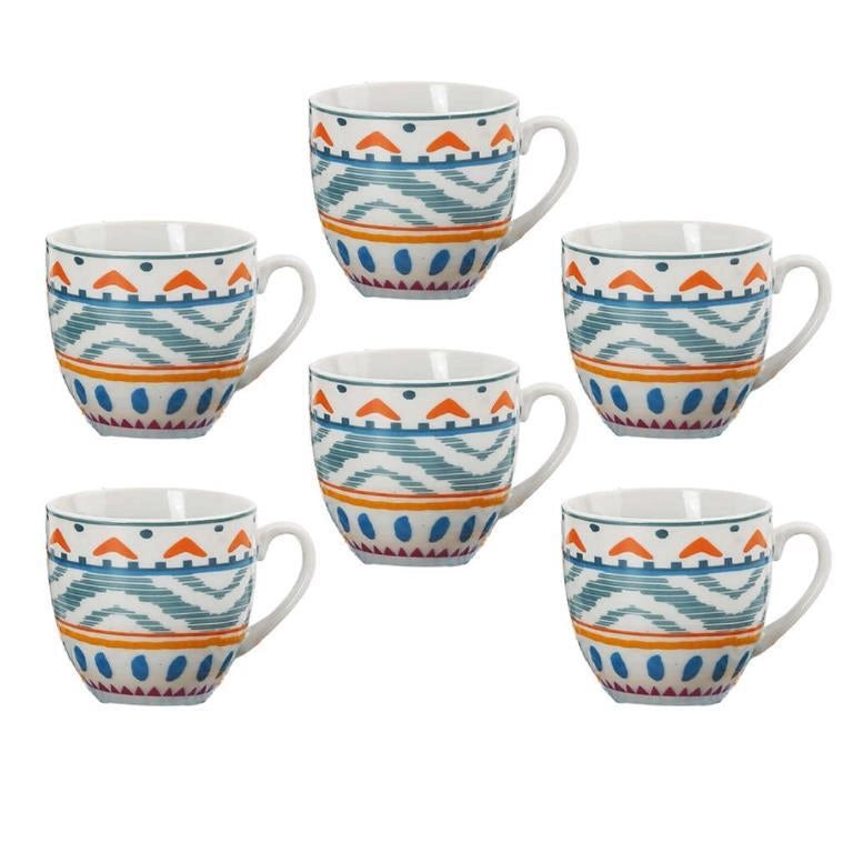 Set 6 Tazzine Tazze Caffè in Ceramica senza Piattini Kelly 2