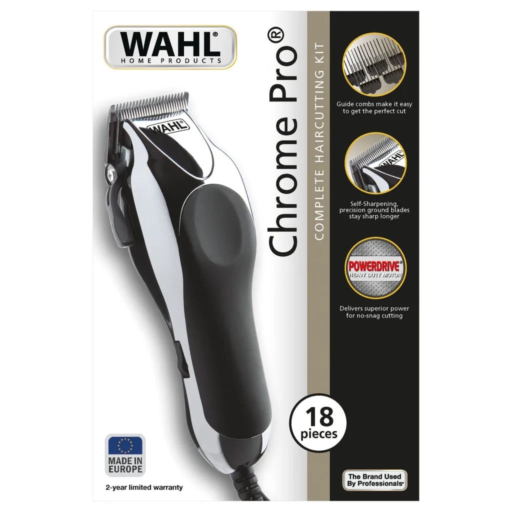 Wahl Set Tagliacapelli 18 pz Chrome Pro 438332