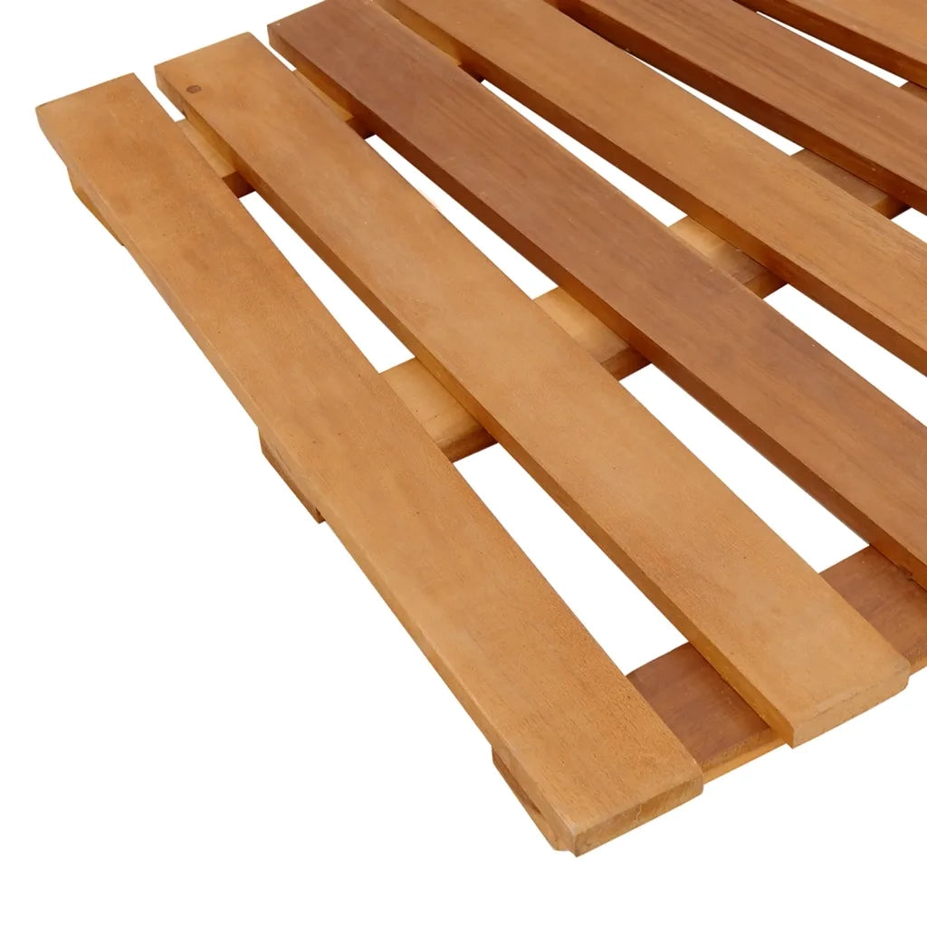 Bordo per Spa Nero in Polyrattan e Legno Massello di Acacia CFW7724760