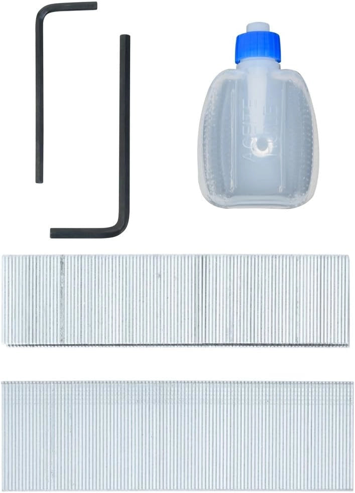 Chiodatrice pneumatrica e spillatrice 2 in 1 ad aria compressa pinzatrice graffettatrice con valigetta e chiodi