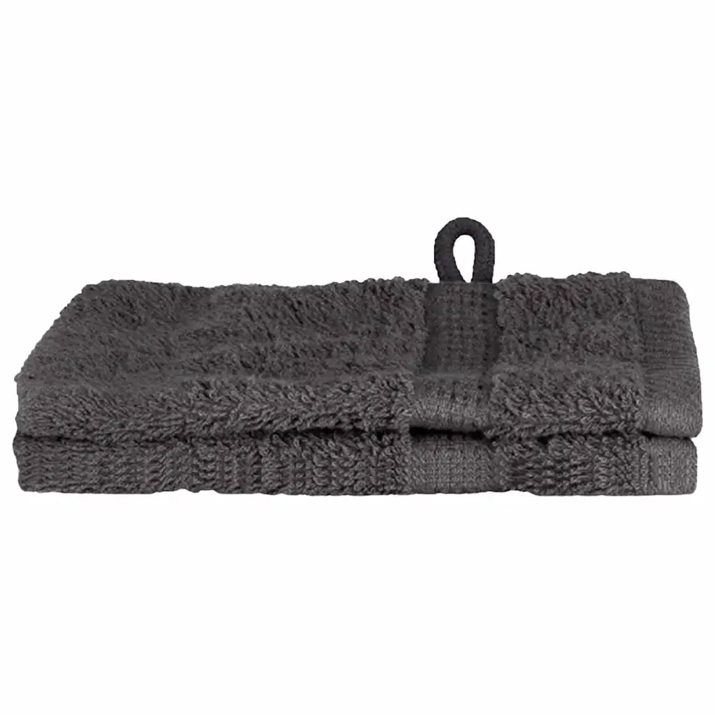 Asciugamano per Ospiti SOLUND 2 pcs Antracite 15 x 21 cm 137144