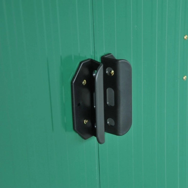 Casetta Porta Atrezzi in Metallo Ezooza 237 x 119 x 181 cm in Lamiera di colore Verde