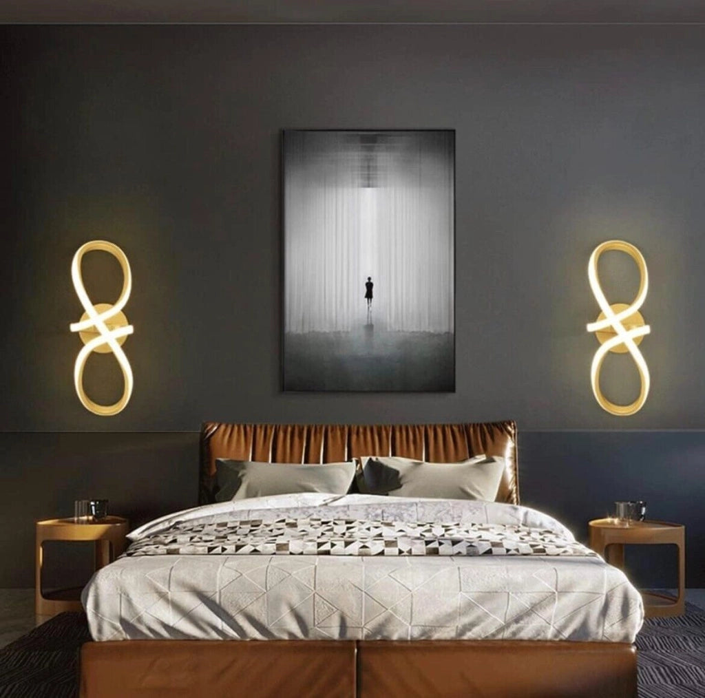 Applique Moderno a LED Lampada da muro Parete 13W simbolo Infinito 1170 Lumen