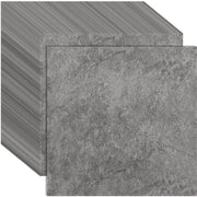 Pavimentazione in PVC - Autoadesiva - Finestra Marocchino - Grigio - Piastrelle Acqua Resistenti - Ideale per la Ristrutturazione - 30 x 30 cm