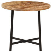 Tavolo da Salotto 45x45x40cm in Legno Massello di Mango e Ferro 371969