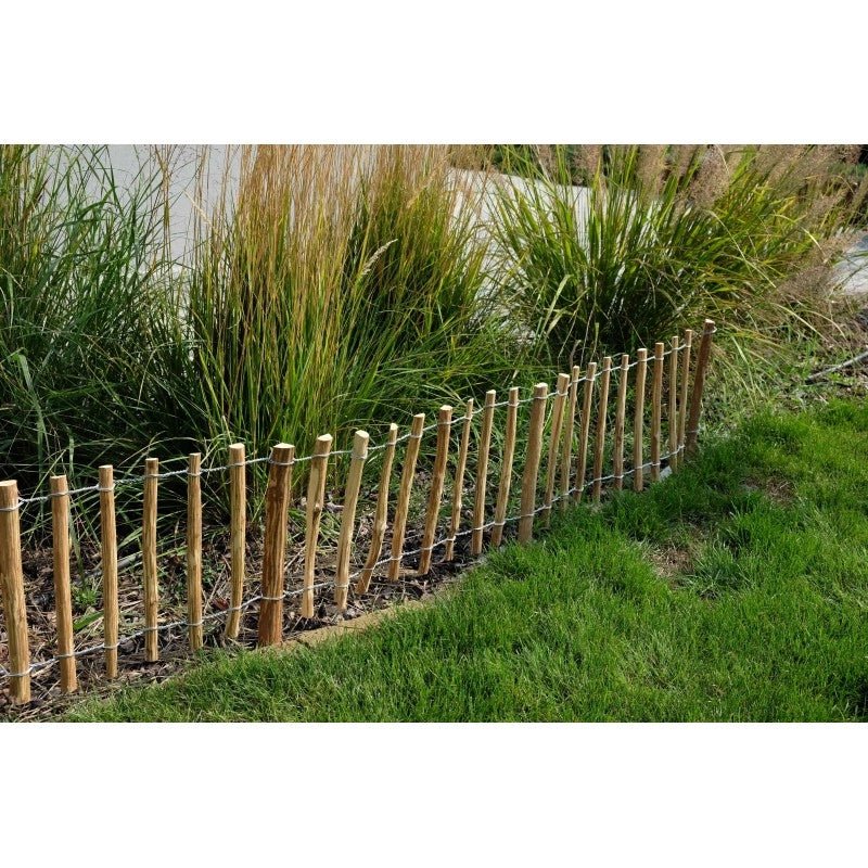 Bordura in nocciolo naturale in rotolo 200x33/50H - Confezione 2 pz