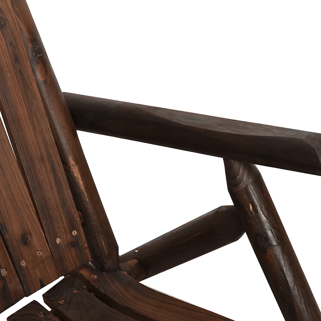 Sedia da patio-Sedia a Dondolo Giardino 69x96x101cm Legno Massello Abete Rosso
