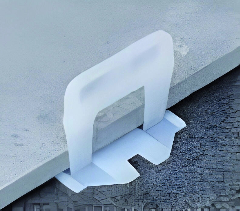Raimondi BASE LIVELLANTE CON FERITOIA PER CUNEO PER PIASTRELLE 3/12 MM H mm. 12  fuga mm.1 - 300 pz.