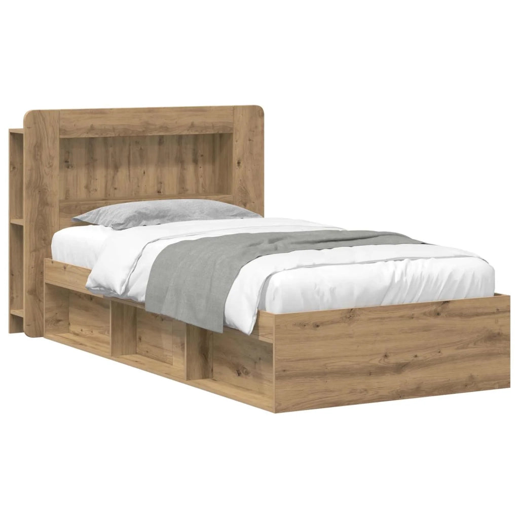 Telaio del letto con storage Rovere Artigianale 90 x 190 cm