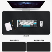 Tavolo per mouse 70x30 cm - Tappetino per mouse XXL - Nero - Onderlegger - Grosse Tavola per mouse - Anti Sfregamento - Tappetino per desktop