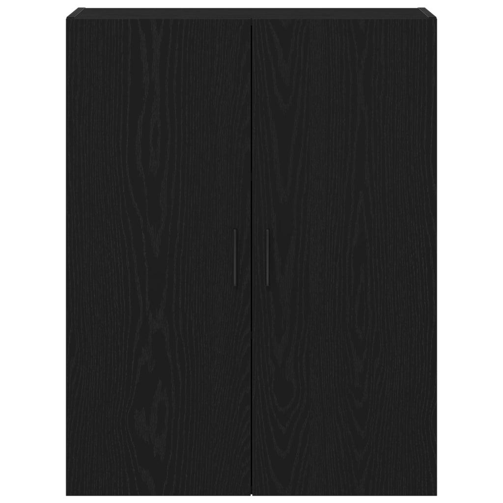 Armadio a muro  Nero Rovere 69,5x34x90 cm in legno ingegnerizzato