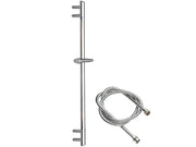 Saliscendi cromato con asta minimale ovale dritta
