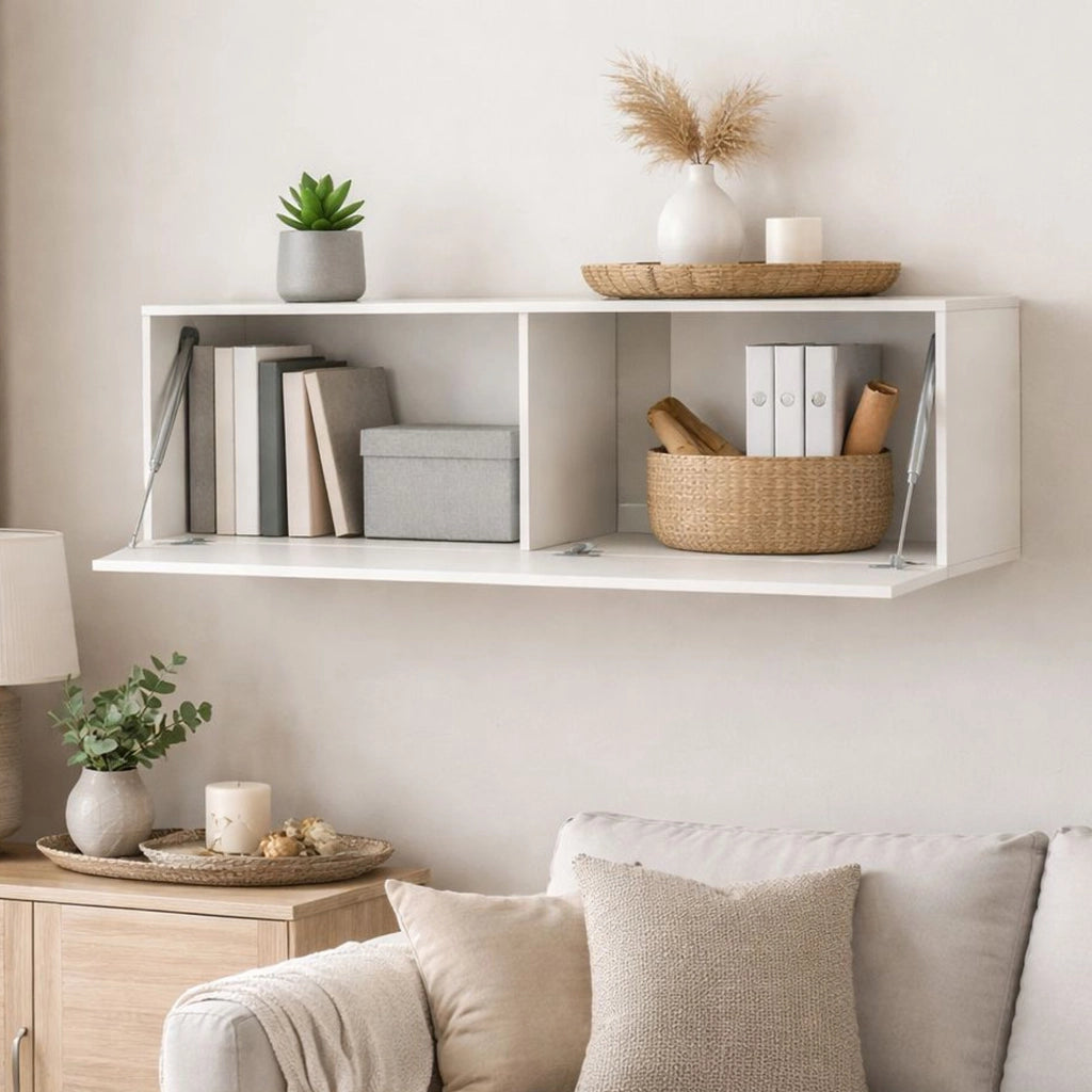 Laghetto, Mobile Pensile Modulabile, 150x40h cm Beige