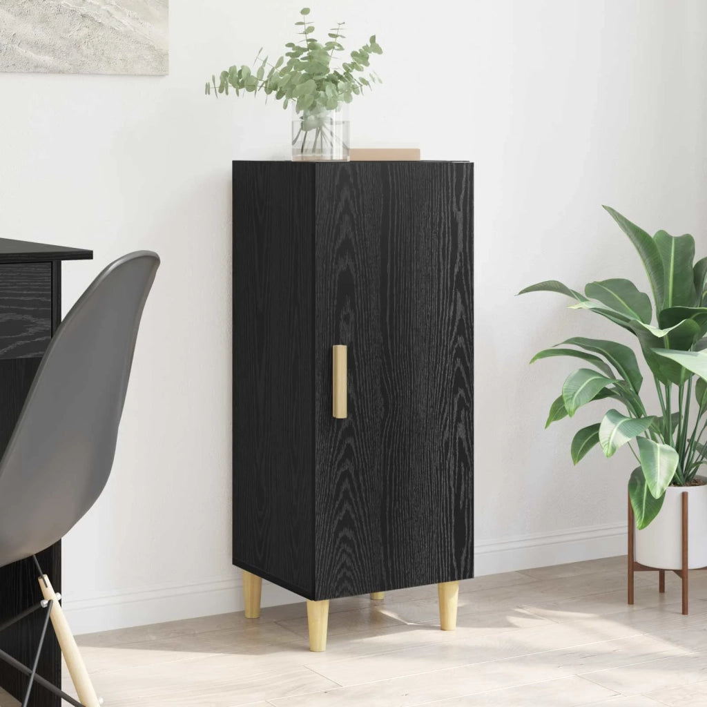 Credenza Rovere Nero 34,5 x 34 x 90 cm Legno multistrato 880924