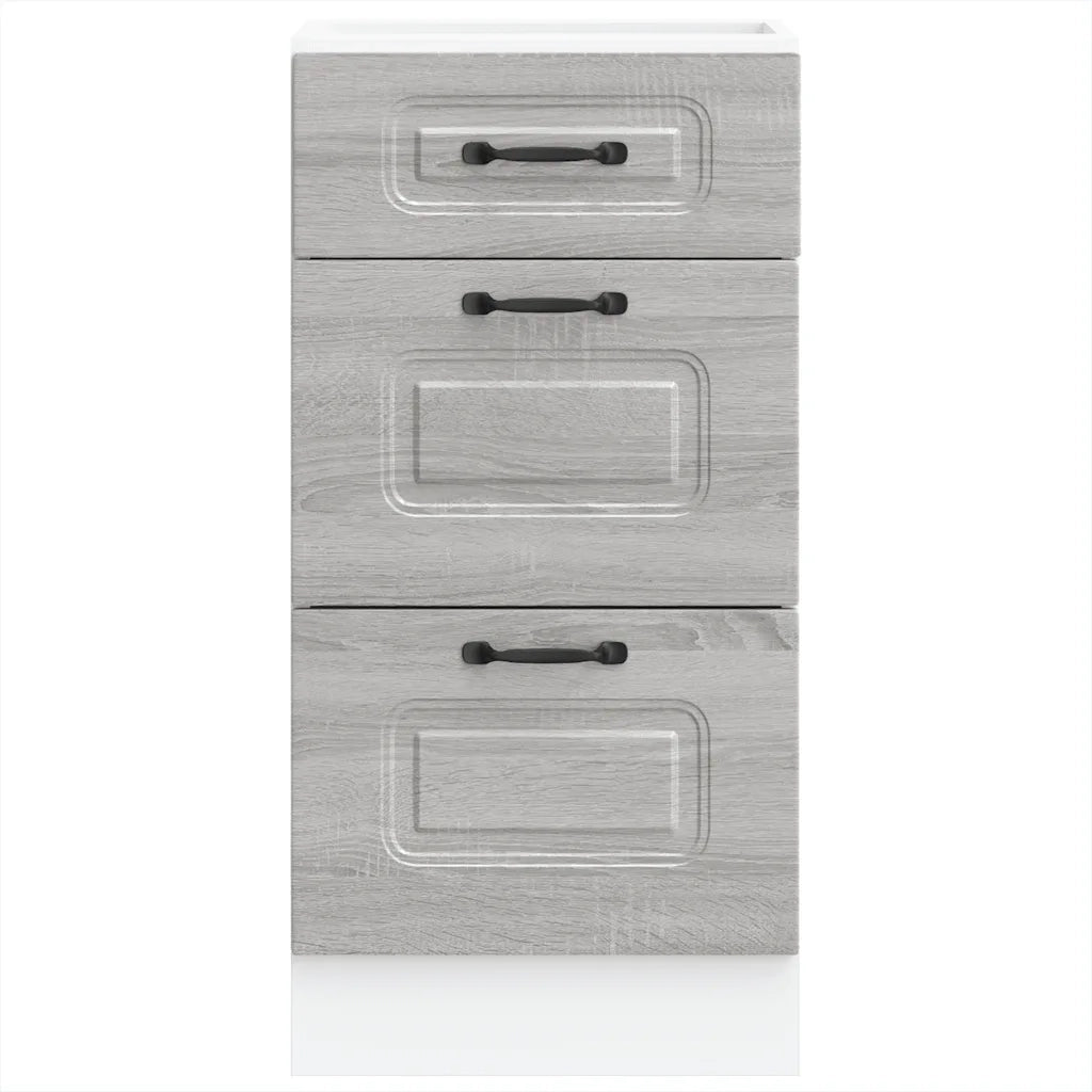 Base da Cucina Kalmar Grigio Sonoma in Legno Multistrato 854246
