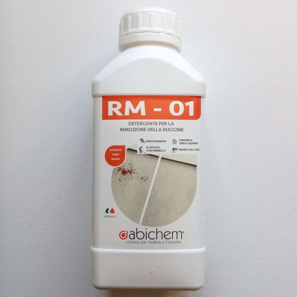 Abichem 1lt rm-01 detergente per la rimozione di ruggine ed ossidazioni da pietre naturali