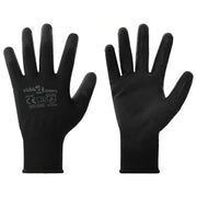 Guanti da Lavoro 24 pcs Nero 10 / xl Poliestere