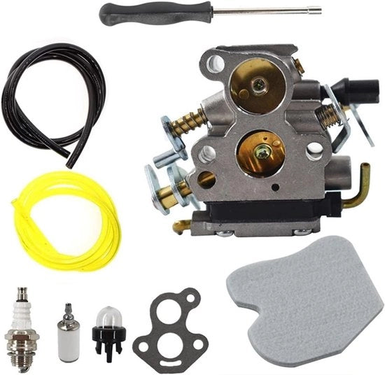 Carburatore compatibile con regolatore di inclinazione e filtro dell'aria per Husqvarna 235, 235E, 236, 236E, 240, 240E C1T-W33 4 catena sega. Sostituisce 574719402 e 545072601.
