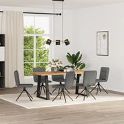 Sedie da Pranzo 6 pz Grigio Scuro in Tessuto 3315603