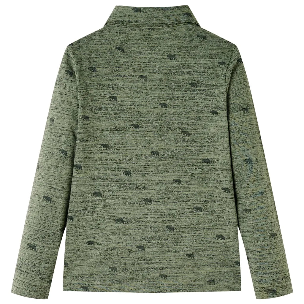 Camicia per Bambini Cachi MÃ©lange 116