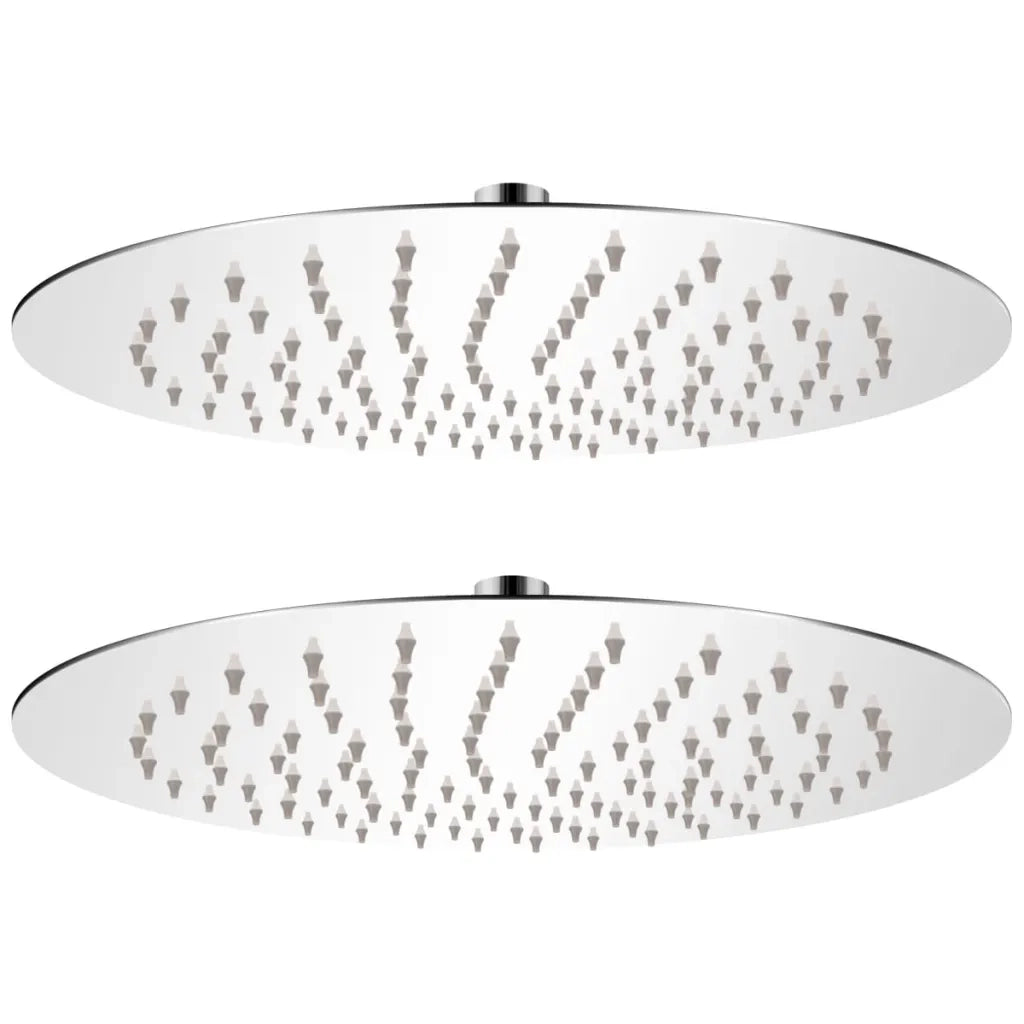 Soffione per Doccia a Pioggia 2pz Acciaio Inossidabile Ã˜ 25 cm cod mxl 78409