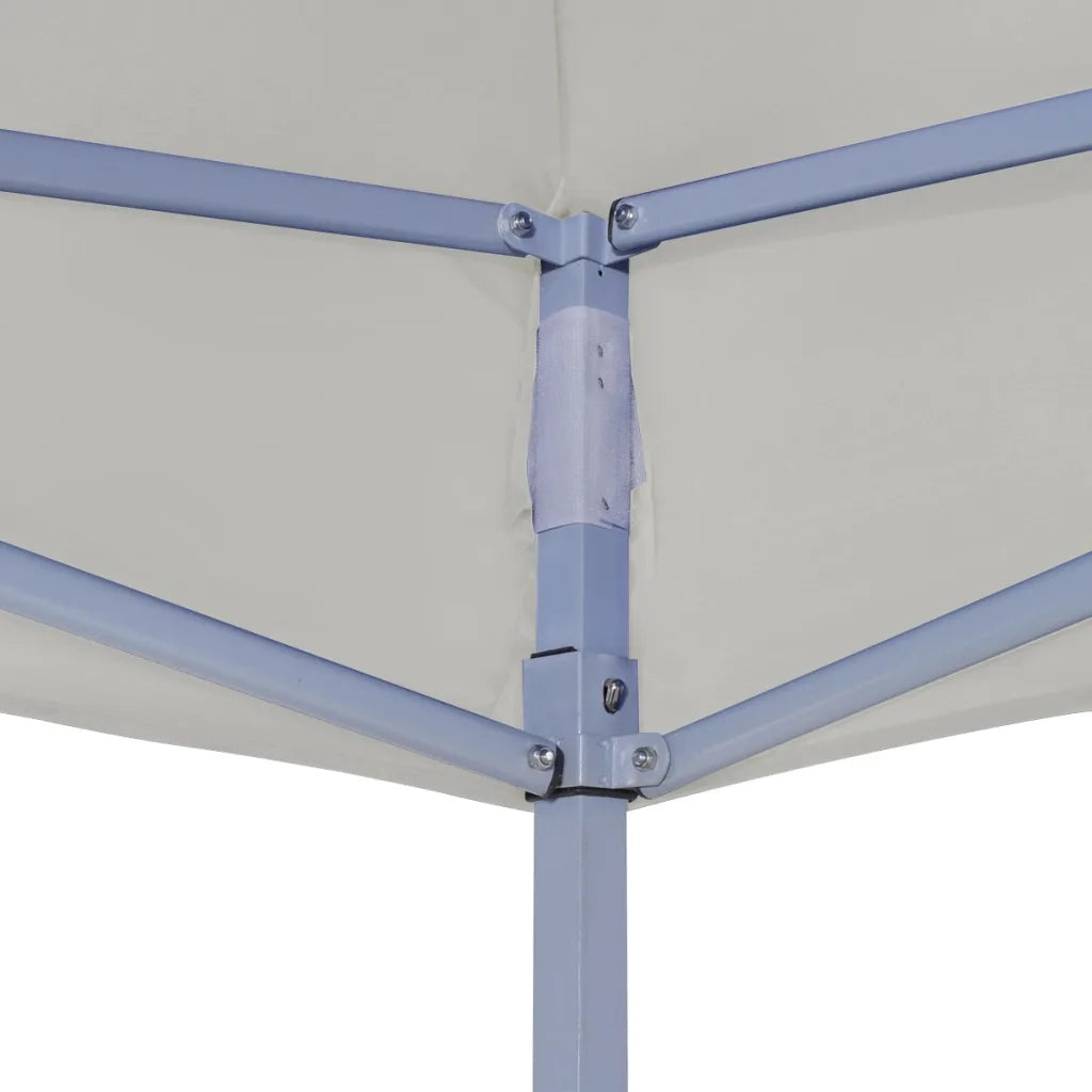 Gazebo Professionale Pieghevole 2x2 m in Acciaio Crema 48880