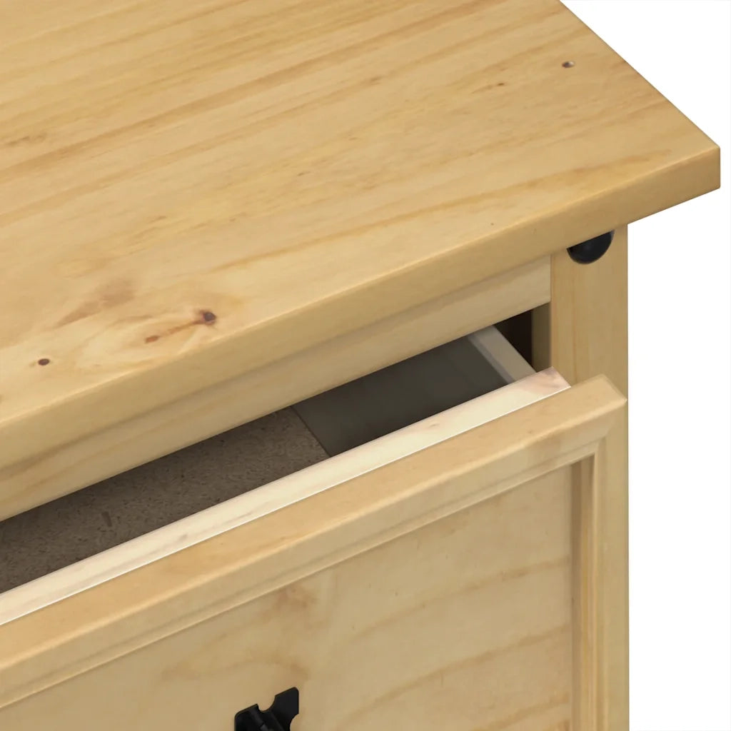 Toeletta Corona 110x47x75 cm in Legno Massello di Pino