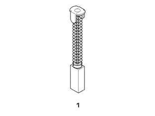 SPAZZOLE A CARBONCINO PER ELETTROUTENSILI MODELLO 1- - RUPES 1846 mm.6x9x21/23 - 8 pezzi