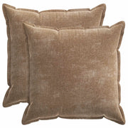 Federa 2 pcs HOUTEN Marrone 60 x 60 cm Tessuto Chenille 920769