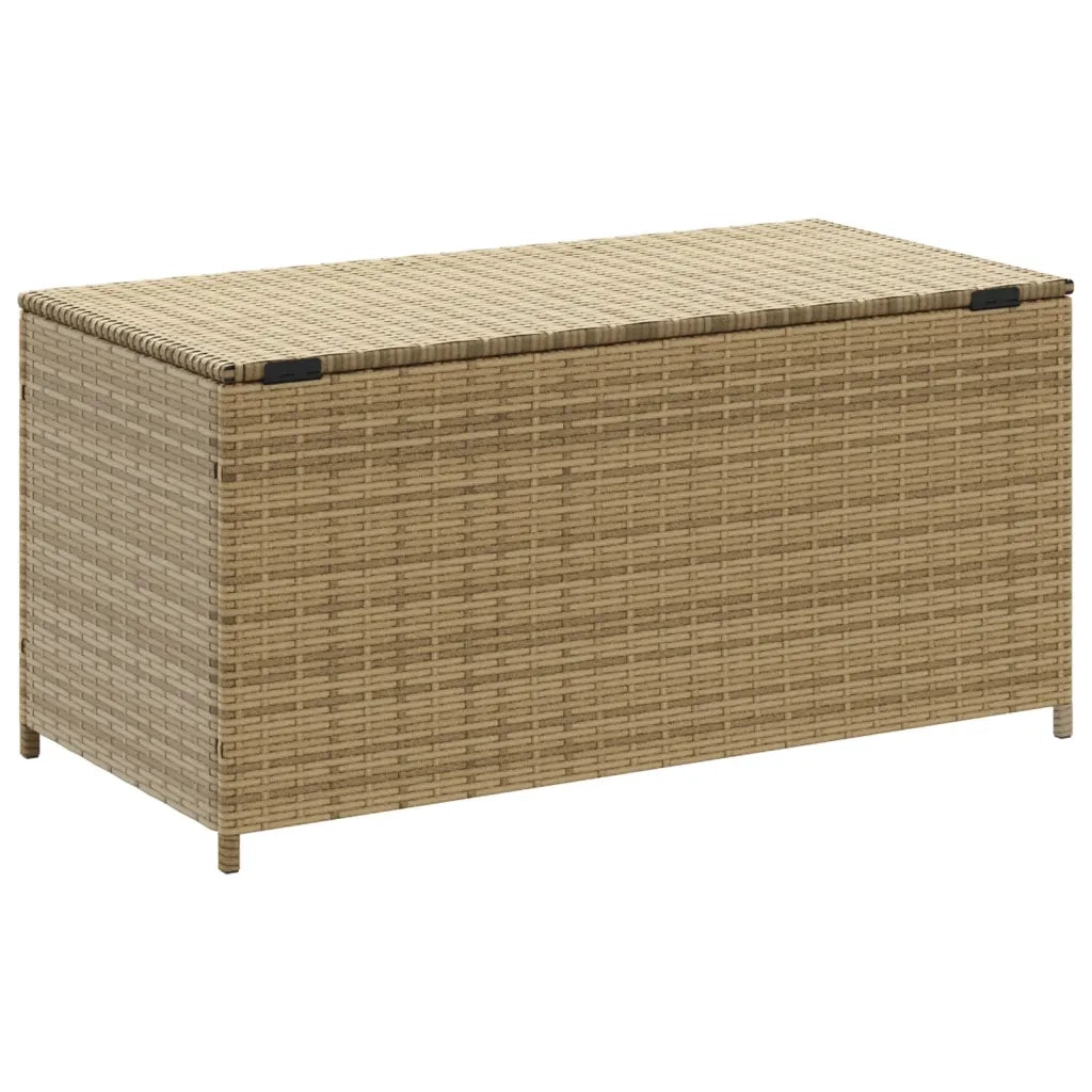 Contenitore da Giardino Beige Misto 190L in Polyrattan 365323