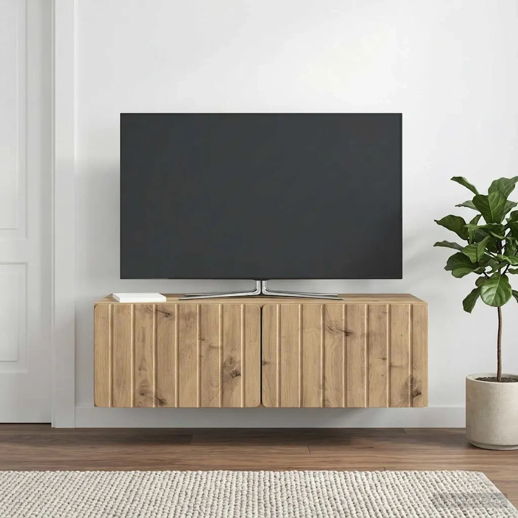 Mobile Porta TV da Muro Rovere Artigianale 98 x 41 x 30 cm 898364